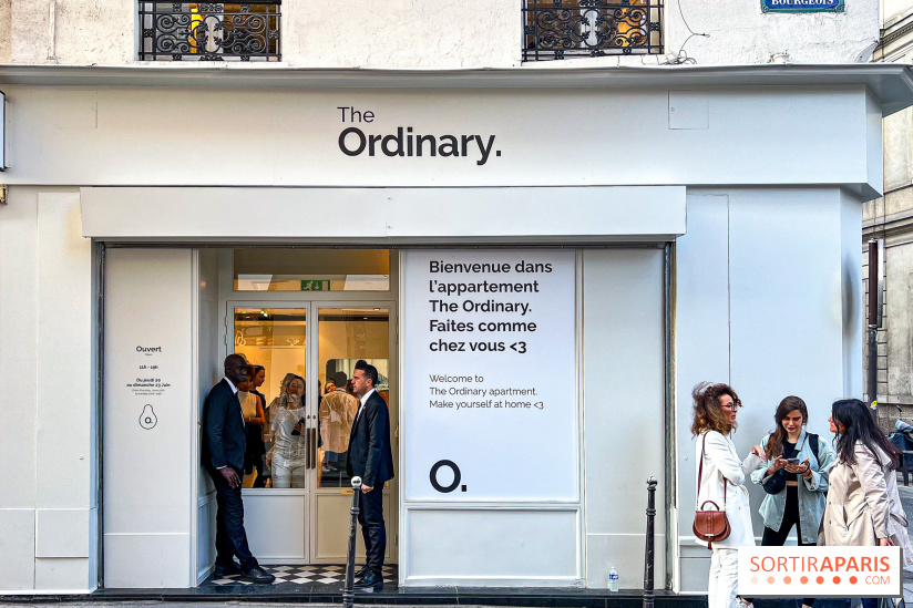 Façade du Pop Up Store The Ordinary à Paris 