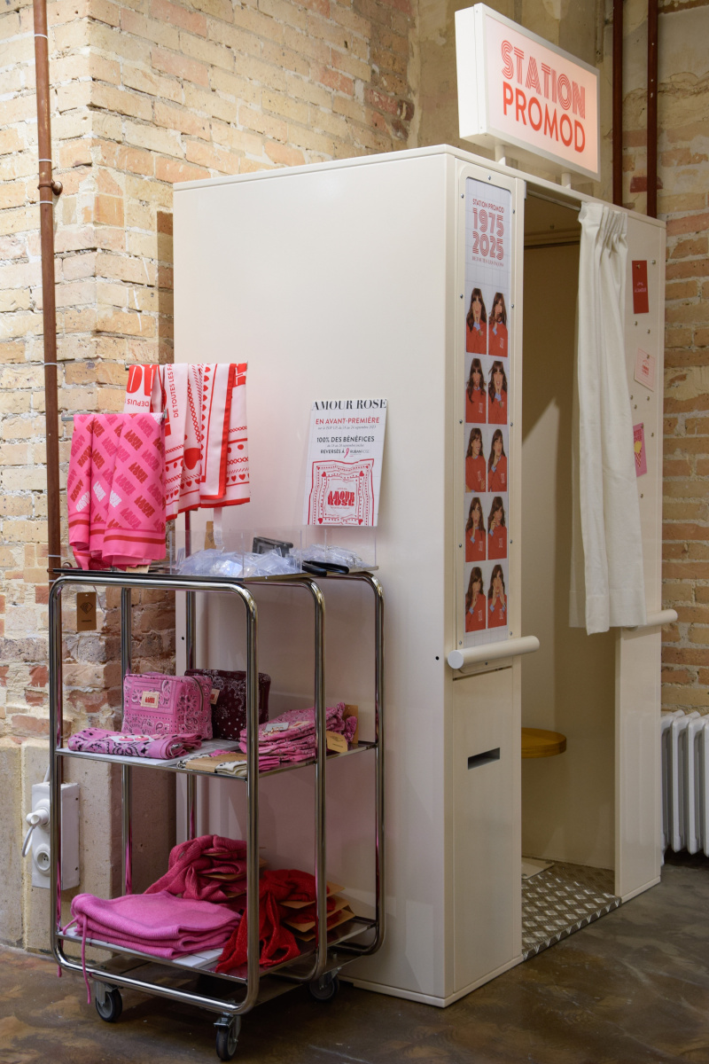 Espace photobooth du pop-up Promod à Paris — Source : Sortir à Paris