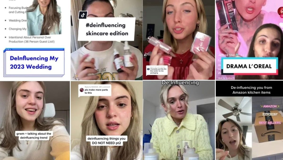 Influenceuses sur TikTok parlant de la désinfluence