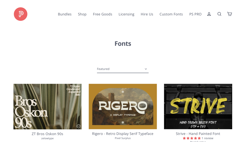 Typographies gratuites pour les étudiants en communication sur Pixel Surplus