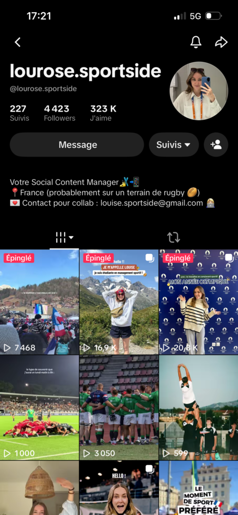 Louise, témoignage sur le rôle des femmes dans l'événementiel sportif