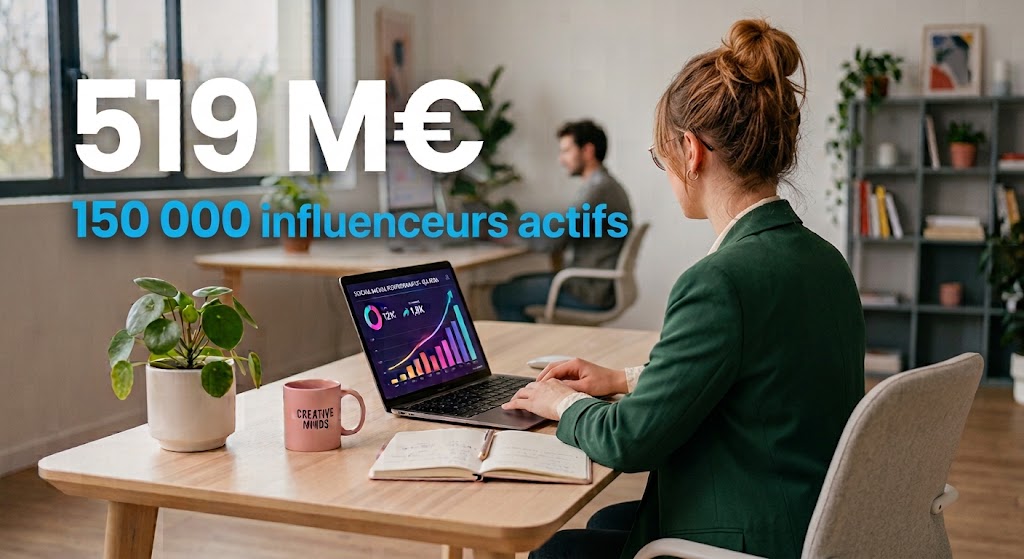 519M€
150 000 influenceurs actifs