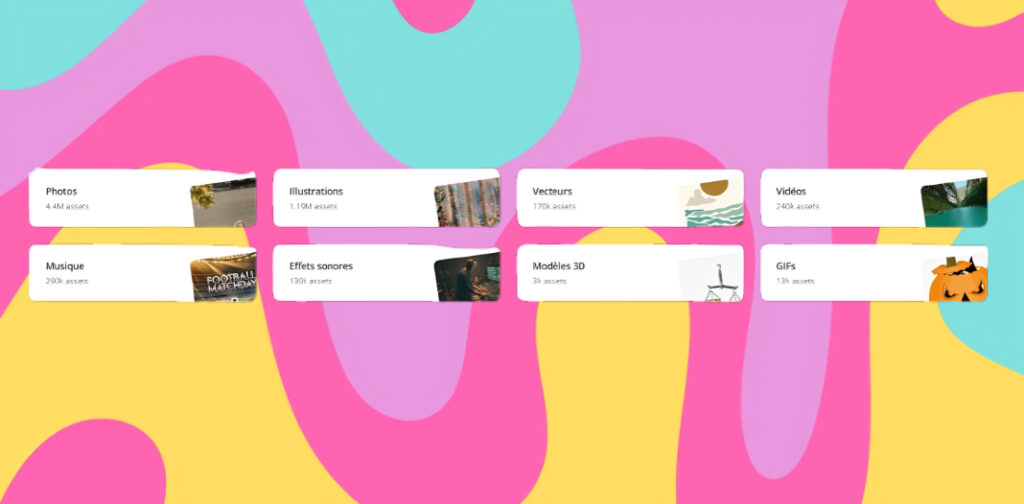 Exemple Pixabay et les services proposé par l'outils pour votre communication.
